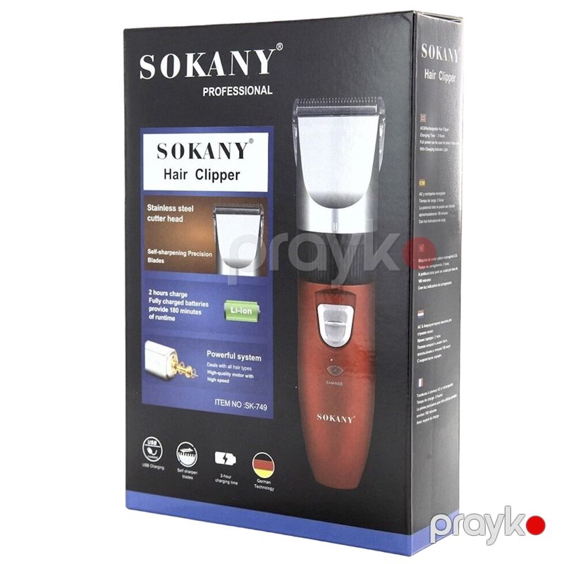 Sokany SK-749 - Saç Kəsimi üçün Maşın — Usturalar, trimmerler və epilyatorlar, Bakı (6)