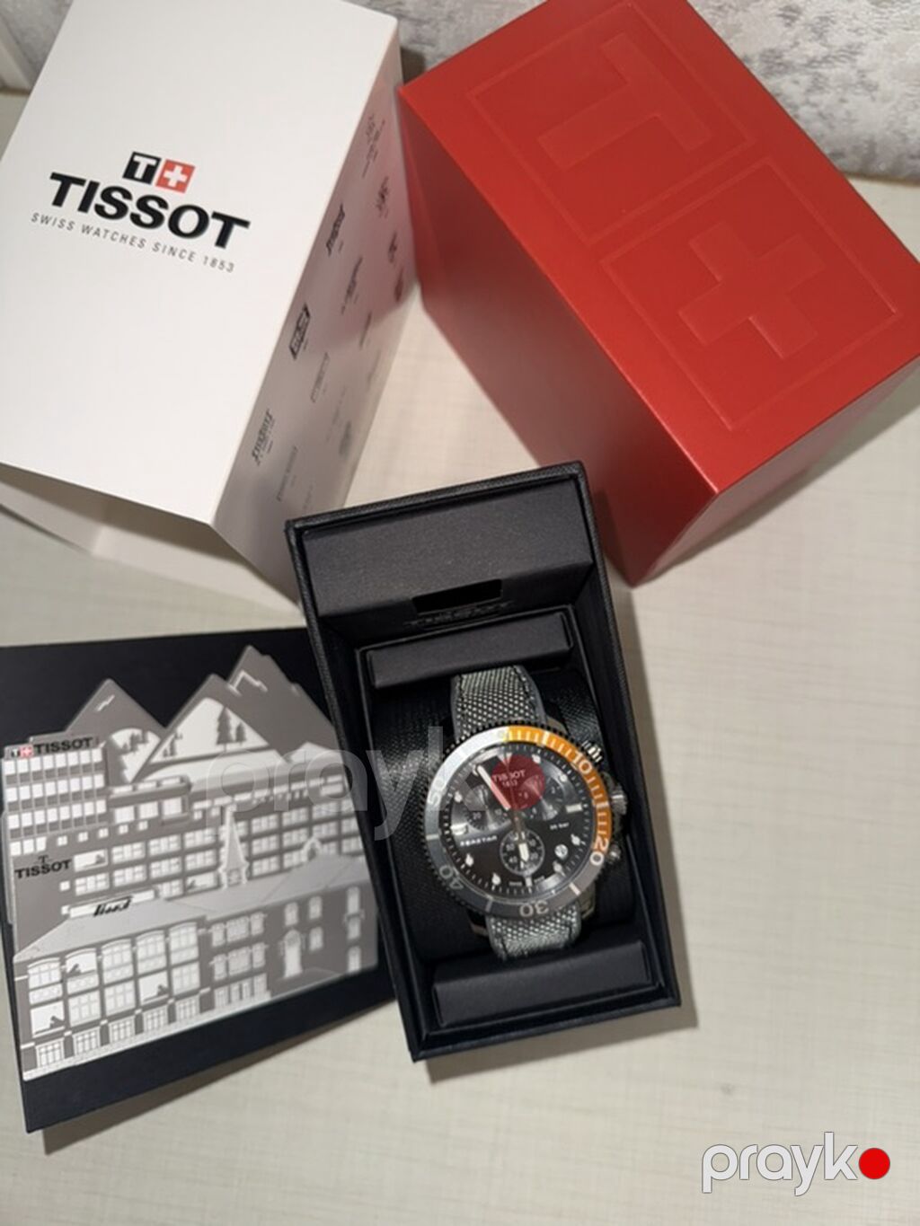 Tissot Seastar 1000 Chronograph – orijinal qutusu və brend kitabçası — Qol saatları, Bakı (2)