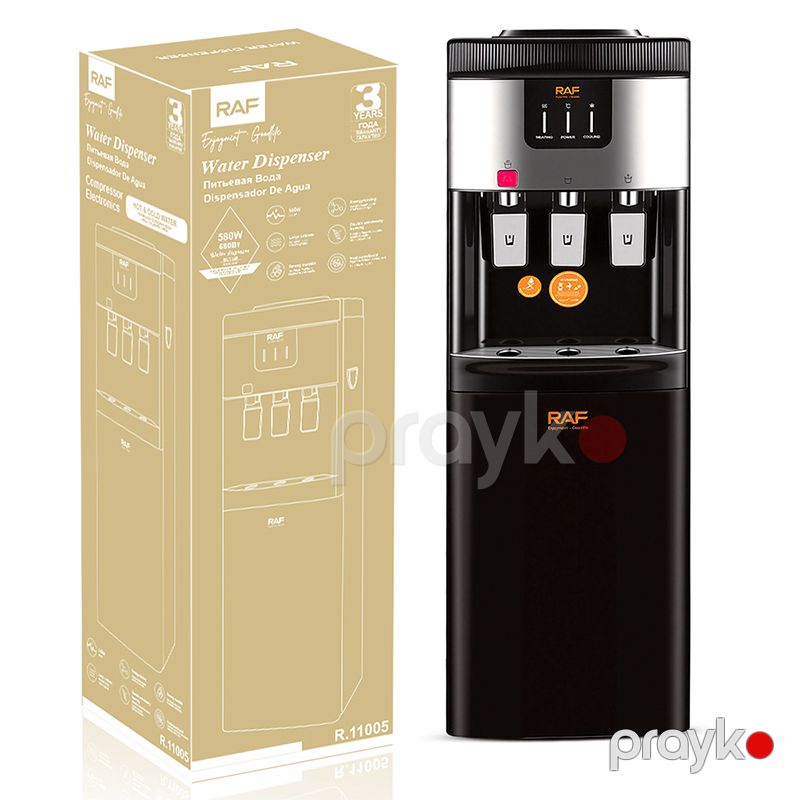 RAF R.11005 Çoxsaylı Temperatur Parametrlərinə malik, Geniş Şkaflı, Enerjiyə Qənaətcil Quru Axma Qoruyuculu Su dispenseri — Ev texnikası, Bakı (4)