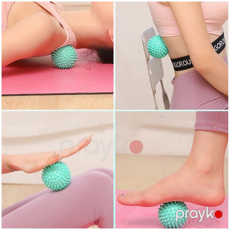 Dayanıqlı Pvc Tikanlı Masaj Topu Yoga və Masaj üçün 2ədəd — Masaj aparatları, Bakı (6)
