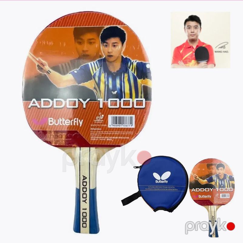 Butterfly Stolüstü Tennis Raketi Addoy 1000 Hamar Rezin Tenis Raketkası Dayanıqlı Tenis Roketkası — İdman, hobi, istirahət, Bakı (6)