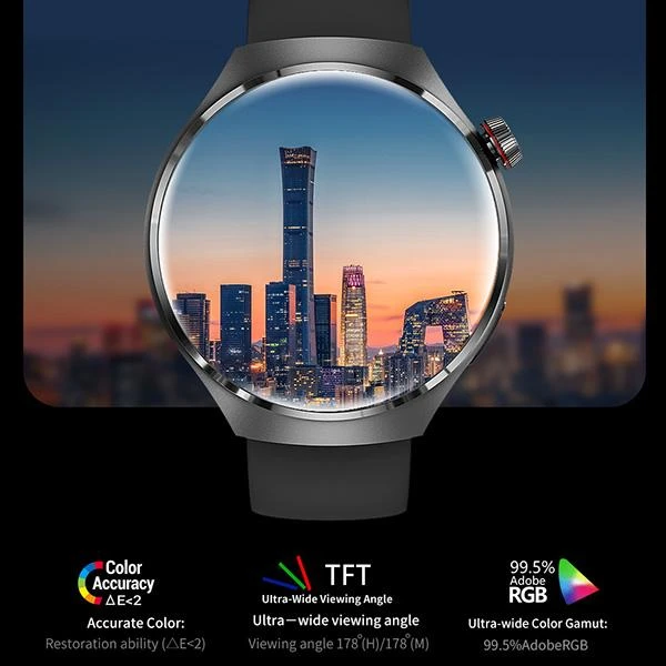 Smart Watch GT4 Pro ağıllı saat, dəmir milan qolbaq + silikon Hədiyyə — Elektronika, Bakı (3)