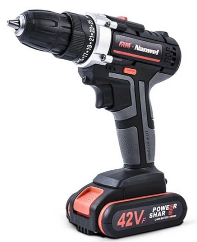 Yüksək güclü professional Nanwei 42V. akkumlyatorlu drel-vintaçan zərbə vuran model — Bakı