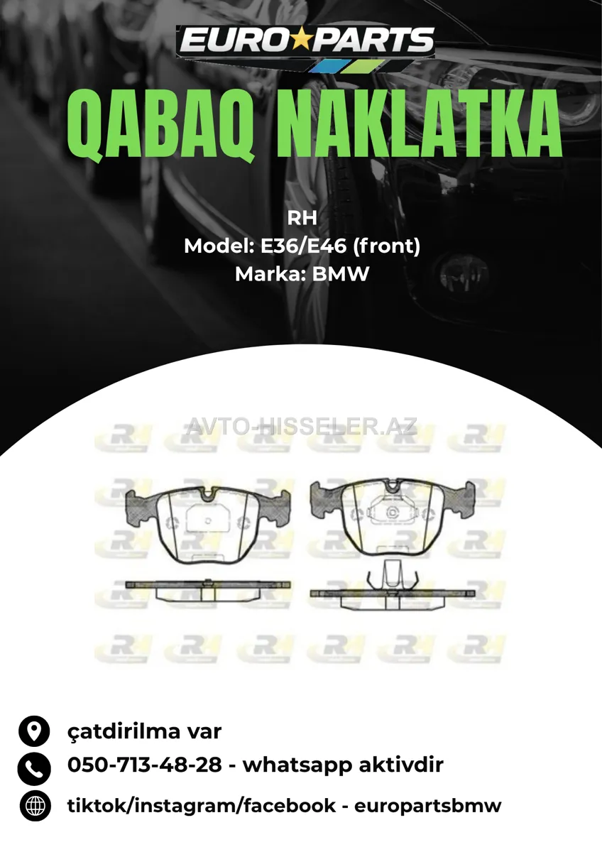 BMW E36/E46 qabaq naklatka RH — Bakı