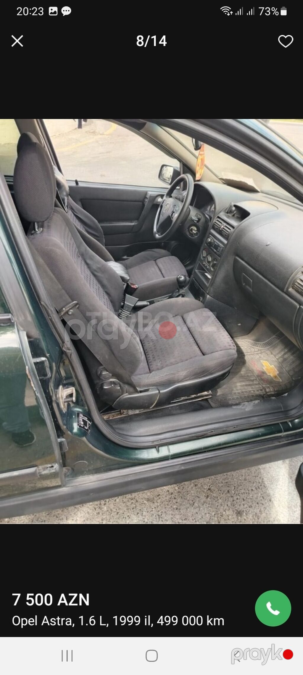 Opel Astra: 1.6 l 1999 il Universal 99-GL-239 — Avtomobillər, Mehdiabad (8)
