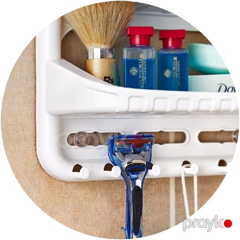 Hamam Üçün Saxlama Rəfi Çox Pilləli Saxlama Rəfi Organizer 3 Qatlı Plastik Saxlama Səbəti Rəngli Duş Kadikasi Plastik Asma Rəf — Mallar, Bakı (3)