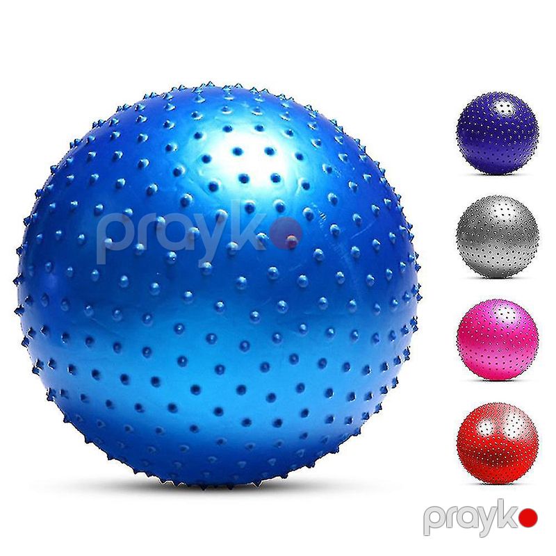Masaj Funksiyalı Tikanlı Yoga Pilates Aerobik Gimnastika Topu 75 sm 150Kq Daşıma Qabilliyətinə Malik Yoga Plates Topu — Fitness və yoqa, Bakı (5)