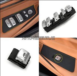 BMW G20,G30,G01,G02,F80,F90,X6,X7 şüşə (ayna) qaldıran knopk (düymə) bloku — Bakı
