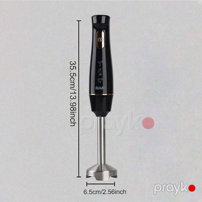 Yüksək Güclü RAF Polad Paslanmayan Əl Blenderi 800W Sürətli Kommersiya Smoothie Elektrik Blender R.303 — Blenderlər, xırdalayanlar və mikserlər, Bakı (5)