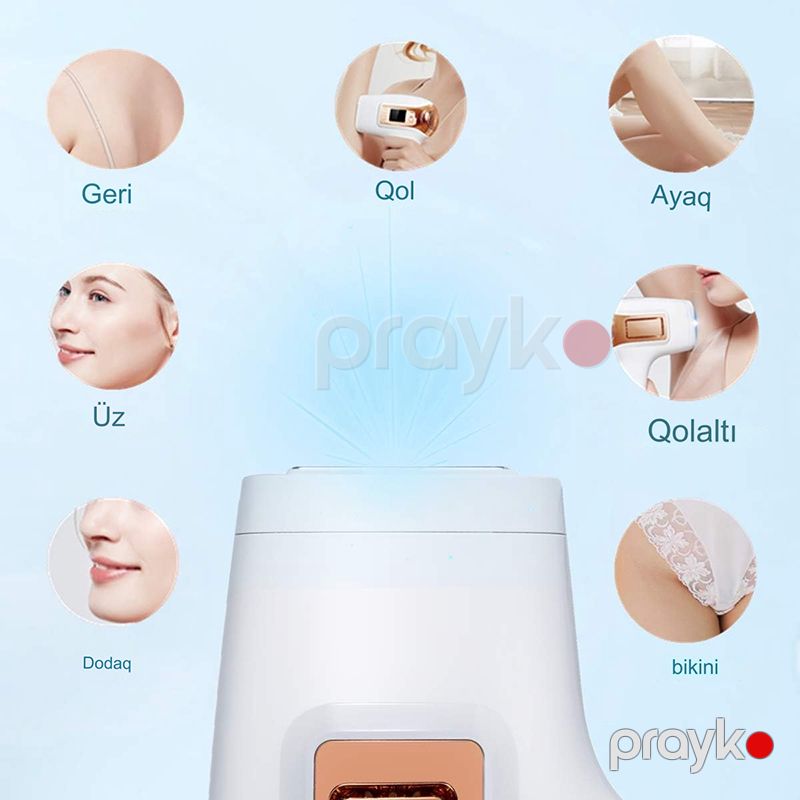 Tumakou Effektiv Daimi IPL Epilyasiyası Professional Intense Pulsed Light (IPL) Üz və Bədən Daimi IPL Epilyasiya Cihazı 500.000 İşıq İmpuls — Usturalar, trimmerler və epilyatorlar, Bakı (5)