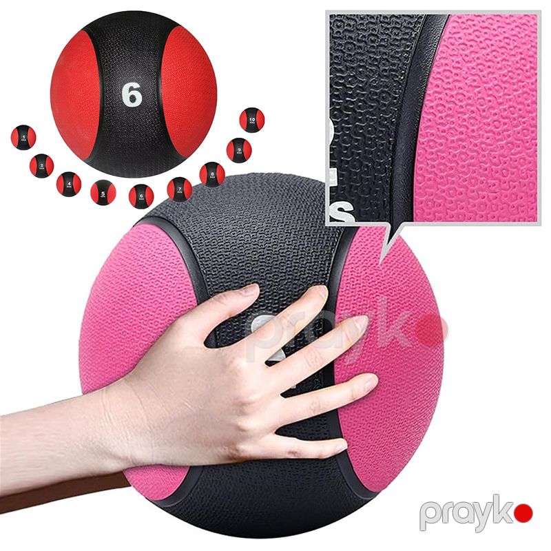 Tibbi Top Sintetik Kauçuk Ağır Fitness Top 6 kq Fitness Ağırlıq Topları Bel Qarın Reabilitasiyası Təlimi Medicine Ball — İdman, hobi, istirahət, Bakı (6)