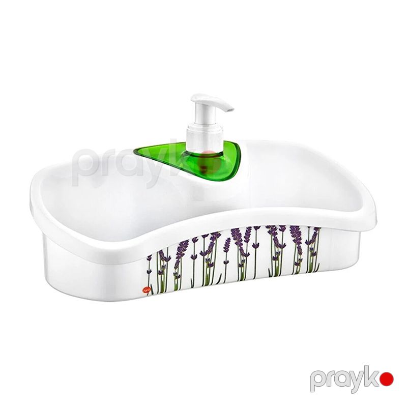 Mətbəx Və Hamam Üçün Sabun Qabı Daisy Sponge Maye Yuyucu Toz Dispenseri Banyo Sıvı Deterjanlık — Mallar, Bakı (2)