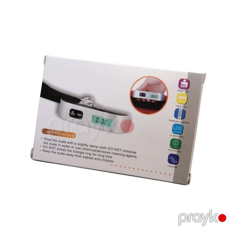 Rəqəmsal Baqaj Çəki Tərəzisi Səyahət üçün portativ işıqlı LED çəki tərəzisi 50KG/110LB Baqaj Tərəzisi — Ev texnikası, Bakı (6)