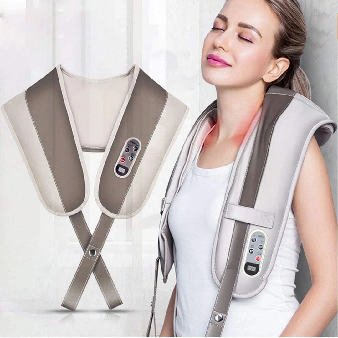 Kürək, boyun və bel üçün qızdırıcı massaj aləti, 20 massaj rejimi və müxtəlif intensivlik səviyyəsi: Cervical Massage Shawls — Mallar, Bakı (3)