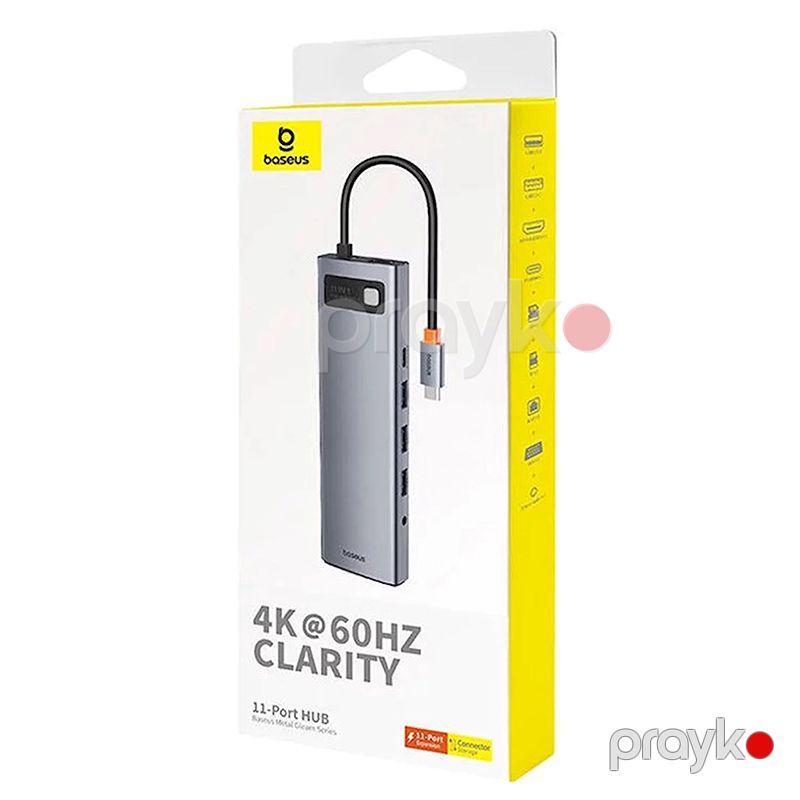 Baseus Metal Gleam Series 11-də 1 Çoxfunksiyalı Tip C Hdmi Çoxfunksiyalı Metal Gleam Series — Telefonlar və qadjetlər, Bakı (7)