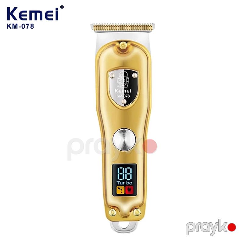 Kişilər Üçün Peşəkar Saç Qırxan Ülgüc Kemei Km-078 LED Saç və Üz Təraş Maşını Elektrikli Simsiz Trimmer — Usturalar, trimmerler və epilyatorlar, Bakı (2)