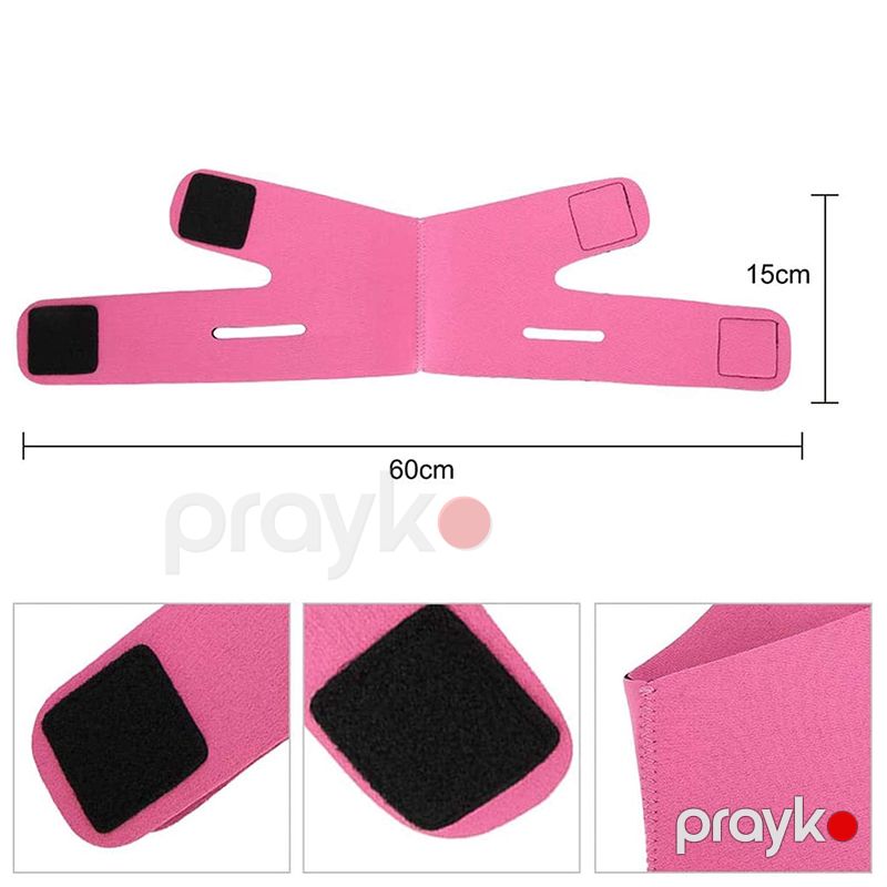 Üz Arıqladıcı Yanaq Maskası Pink Nəfəs Ala Bilən Çənə Korseti Buxaq Qırış Əleyhinə Yuxu Maskası Qayışı — Gözəllik və səhiyyə, Bakı (6)