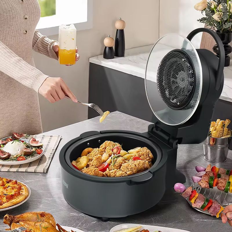Star ST-9697 Rəqəmsal Ağıllı Rritöz 5L Elektrikli Hava Fritözü Yapışmaz Bişirmə Səhtinə Sahib Peşəkar Air Frey — Digər mətbəx texnikası, Bakı (3)