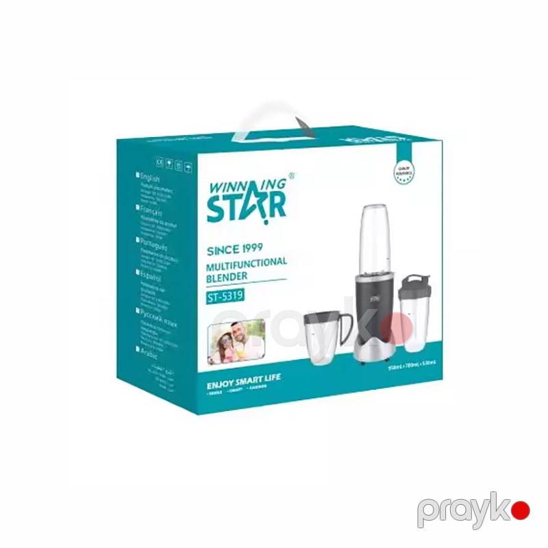 Wınnıng Star ST-5319 Çoxfunksiyalı 3-ü 1 Arada Blender Üyüdücü Smoothie Blender — Blenderlər, xırdalayanlar və mikserlər, Bakı (5)