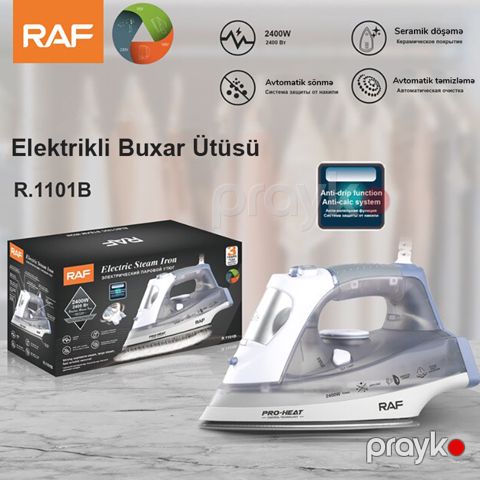 Yüksək Keyfiyyətli RAF Buxarlı Ütü 2400Wt Gücə Məxsus RAF Buxarlı Ütü — Bakı