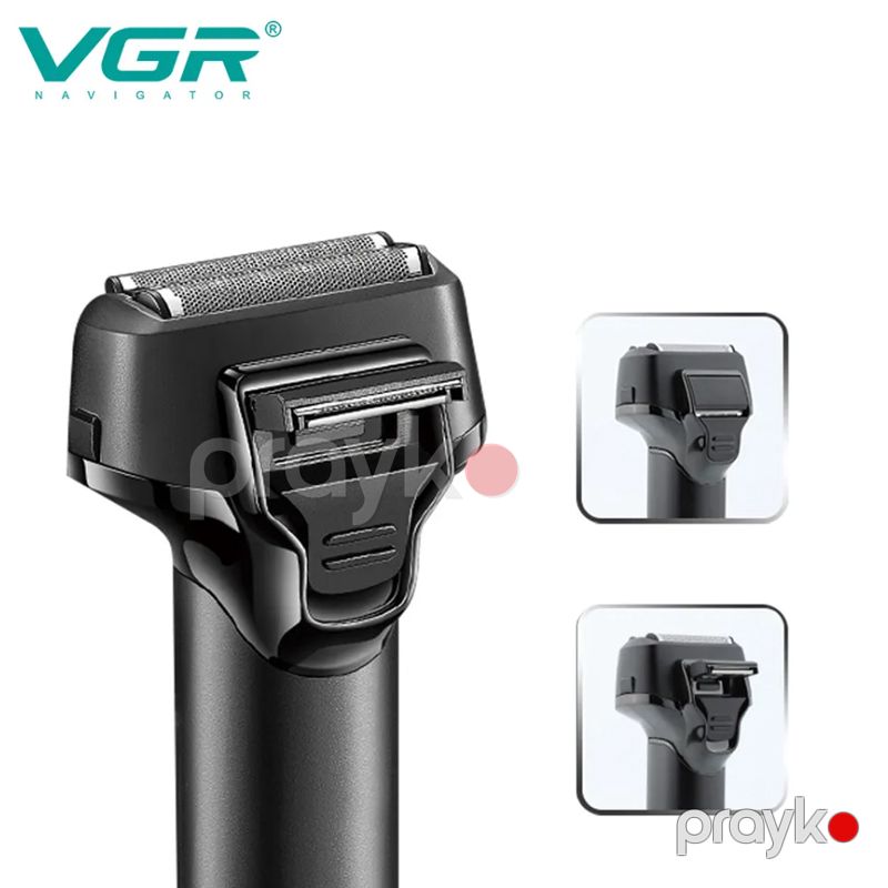VGR V-371 Yüksək Keyfiyyətli Trimmer Suya Davamlı Ipx5 Elektrikli Akkumulyatorlu Üz Saqqal Təraş Maşını Kişilər üçün — Usturalar, trimmerler və epilyatorlar, Bakı (5)