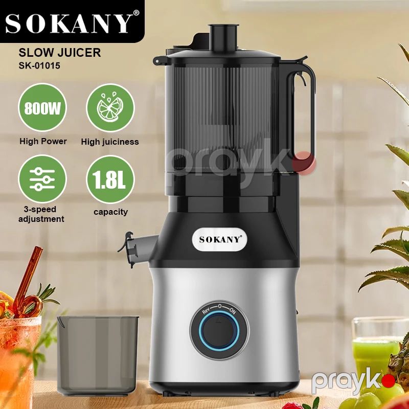 Sokany SK-01015 Şirəçəkən 1.8L Tutumlu və 3 Sürətli İdarəetmə ilə 800W Ağır Şirəçəkən — Digər mətbəx texnikası, Bakı (5)