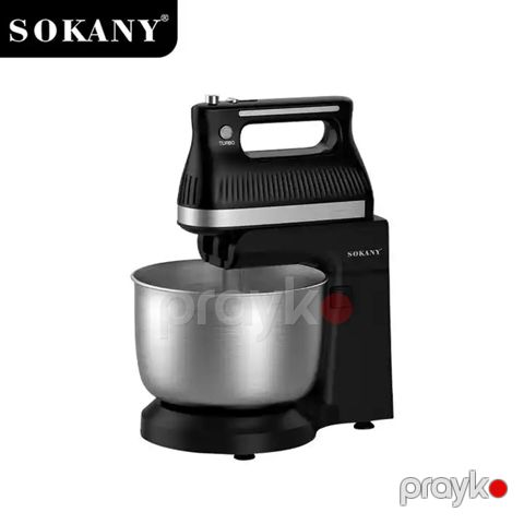 Sokany SK-6663 Mətbəx Mikseri 500W Yüksək Güclü Saf Mis Motor Beş Pilləli Sürət Tənzimləməsi Tutum 4L — Bakı