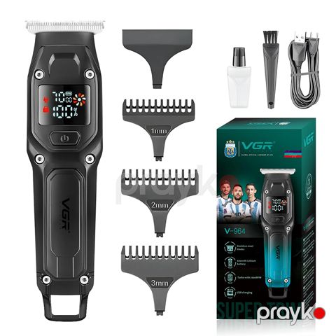 VGR V-964 Turbo Saç Kəsici, Simsiz Doldurula Bilən Professional Kişi Saç Kəsicisi üzqirxan maşın — Bakı