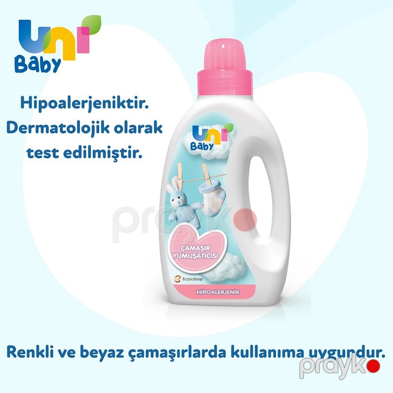 Uni Baby Çamaşır Yumuşatıcı Hassas Ciltler İçin Çamaşır Yumuşatıcı Paraben, Alkol, Boya İçermez Deterjan 1500ml — Mallar, Bakı (3)