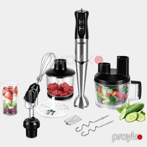 Sonifer SF-8086 Çoxfunksiyalı Elektrikli Blender Dəsti Yumurta Çırpıcı 800 W — Bakı