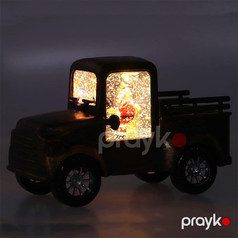 Şaxta Baba Maşnı Retro Yük Maşını Qar Kürəsi Fənəri Mini Yük Maşını Traktor Santa Klaus LED Yük maşını BB 252-10 — Mallar, Bakı (5)