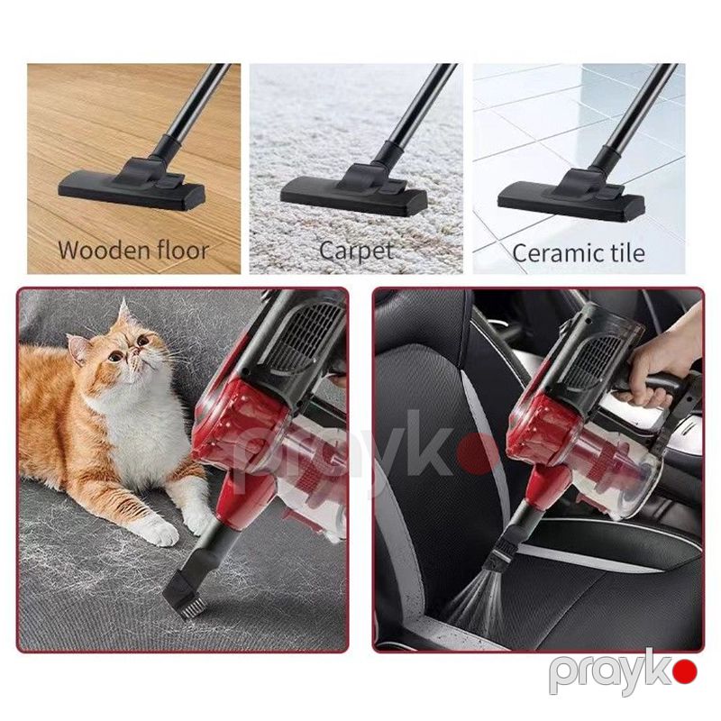 Vertikal Tozsoran Sokany SK-13011 Qırmızı Şauqili Tozsoran 2200 Watt Yüksək Keyfiyyətli Əl Tozsoranı — Tozsoran, Bakı (3)
