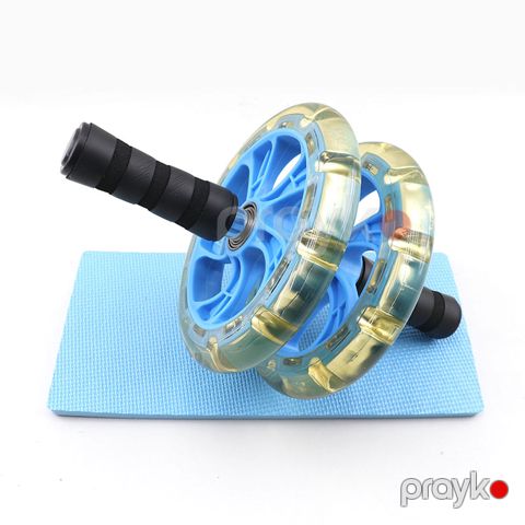 Wheel Press Səssiz İki Təkərli Abdominal Press Çarxı Qarın Əzələ Məşq Aləti — Bakı
