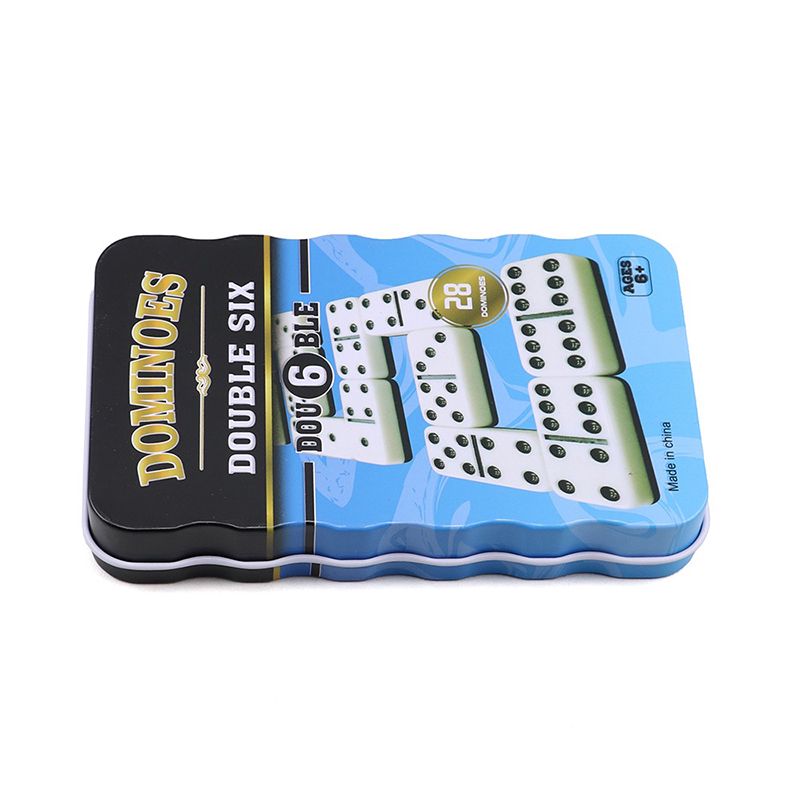 Dəmir Hədiyyə Qutusunda Domino Stolüstü Oyunu A-Sport 4010A 28 Parça Double Six 6 Ağ — Stolüstü və kart oyunları, Bakı (7)