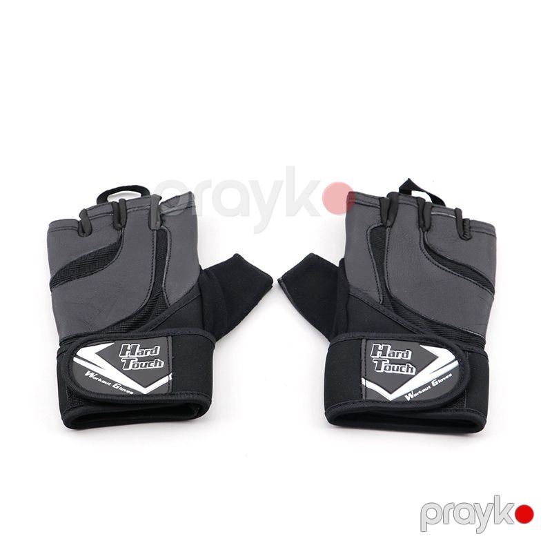 Hard Touch Standart Razmerli Dəri Sport Əlcək Barmaqsız Böyüklər Üçün İdman Məşq Əlcəyi — İdman, hobi, istirahət, Bakı (3)