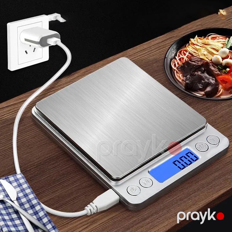Yüksək Dəqiqlikli Mini Elektron Tərəzi Təkrar Doldurula Bilən Mətbəx Tərəzisi — Tərəzi, Bakı (7)