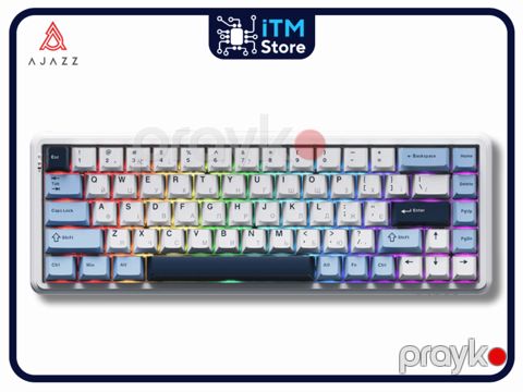 Ajazz AK680 MAX Blue White Dark Blue — Bakı
