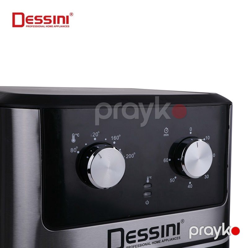 Dessini Elektrikli Dijital Hava Fritözü 7 Litrlik Dessini Yağsız Fritöz 80 200 Peşəkar Paslanmayan Polad Dessini Air Fryer — Digər mətbəx texnikası, Bakı (4)