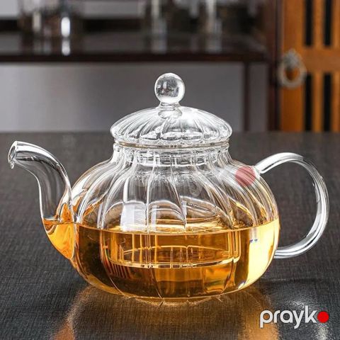 Şüşə Çaynik Çıxarıla Bilən Filtrli Dəm Çayniki 800 ML — Bakı