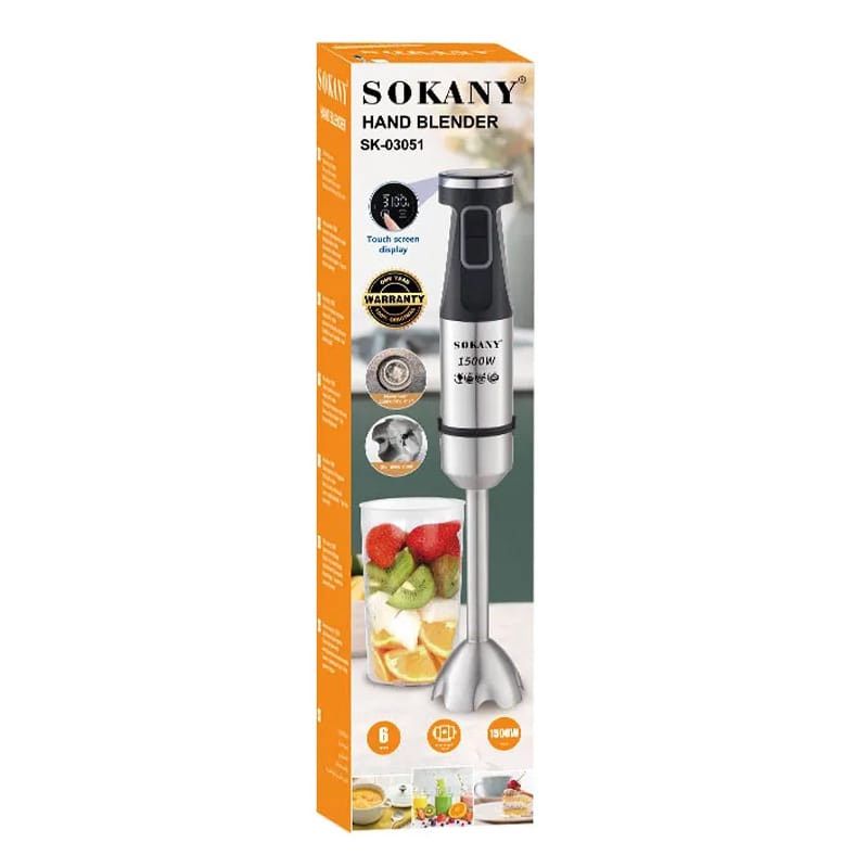 Blender Sokany SK-03051 Əl Blenderi Hand Blender Paslanmaz Polad Əl Blenderi — Ev texnikası, Bakı (3)