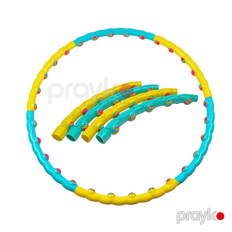 Gimnastika Masaj Halqası 6 hissəli kilo itkisi üçün Hula Hoop (Obruc) 100sm — İdman, hobi, istirahət, Bakı (5)