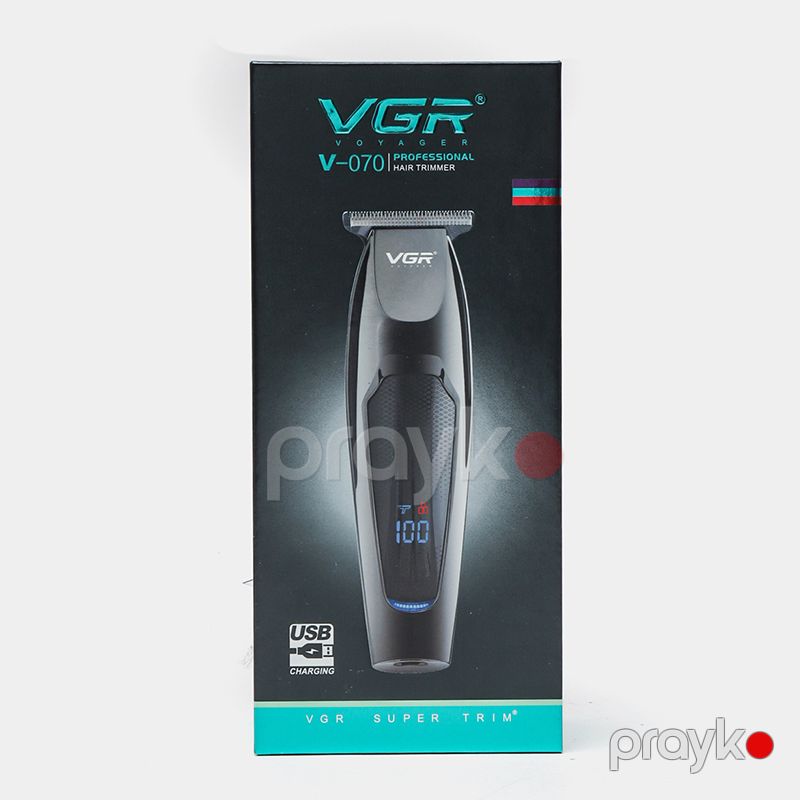 Professional Simsiz Trimmer VGR V-070 Təraş və saç kəsmə maşını Ekranlı Güclü Təraş Maşını — Usturalar, trimmerler və epilyatorlar, Bakı (6)