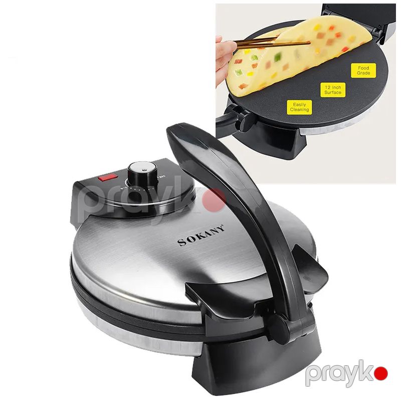 Sokany Roti Maşını Elektrikli Chapati Tortilla Maşini Robot Lavaş Bişirici Krep Chapat Aparatı KJ-507 — Toster və vaflyasıcı, Bakı (5)