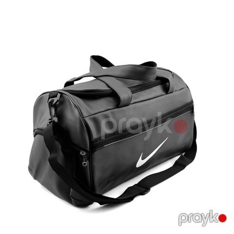 Nike Dəri Teksturalı Səyahət Çantası Unisex Çanta Səyahət Çantası Qara Nike Sport Bag Mini Basketbol Çantası — Bakı