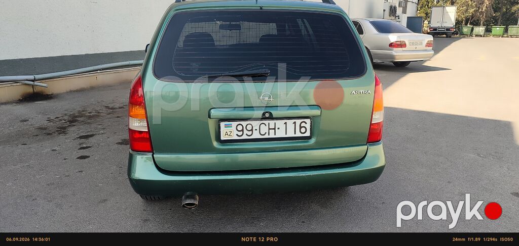 Opel Astra karvan (universal) – yaşıl rəng - Kuzov: universal, dam 99-CH-116 — Avtomobillər, Digah (2)