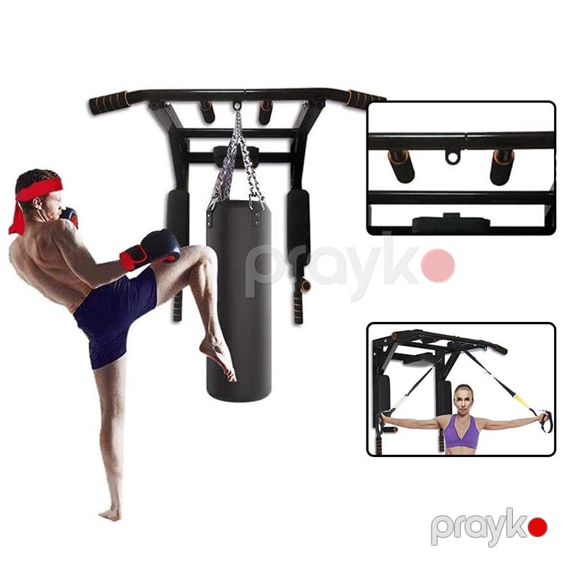 Peşəkar İstifadə Üçün Çox Tutacaqlı Divara Bərkidilmiş Turnik Dəsti Ev İdman Zalı Üçün Qol Çiyin Sinə Güc Məşq Aləti — Fitness və simulyatorlar, Bakı (3)