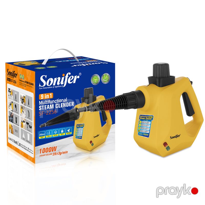Sonifer SF-2256 - 9-u 1-də Buxar Təmizləyicisi, 1000W Güc, Çoxfunksiyalı Buxar Təmizləyici — Mallar, Bakı (6)