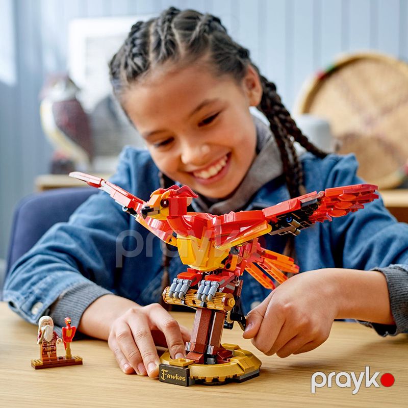 Harry Poter Lego Constructor Oyuncaq Fawkes Phoenix Dambldore, Harry Potter Constructor Bloklar 606, No.99917 — Oyuncaqlar, Bakı (6)