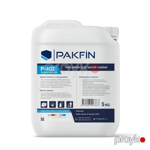 Taxta səthlər üçün təmizlik maddəsi Pakfin P-402 5 kq — Bakı