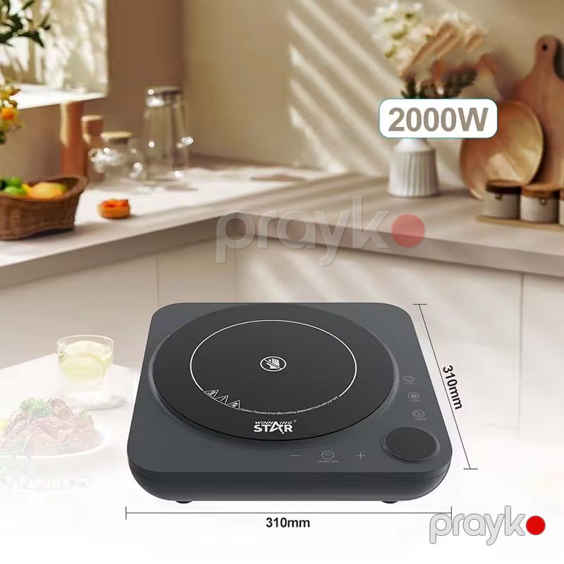 Wınnıng Star ST-9677 Elektrikli Qızdırıcı Portativ Qızdırıcı Yüksək İstiyədavamlı Rəqəmsal Displey Plitə 2000W — Plitələr, Bakı (5)
